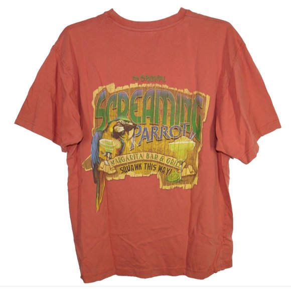 Newport Blue Shirts Newport Blue Beach Side Mens M Screaming Parrot